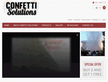 Tablet Screenshot of confettisolutions.com